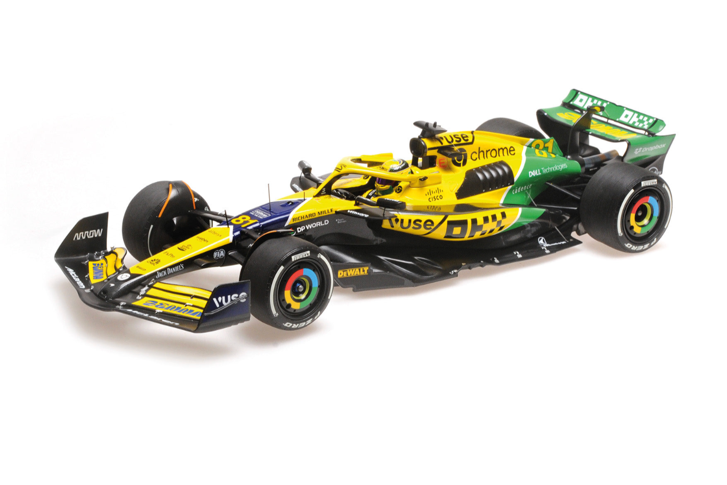 Minichamps Mclaren F1 Team MCL38 Yellow O. Piastri Monaco GP 2024 1:18