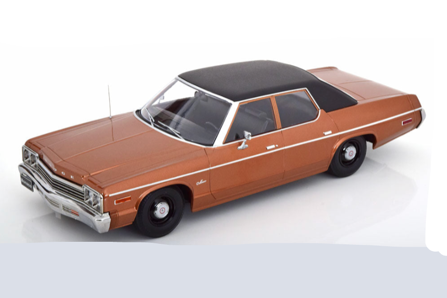 KK Scale 1974 Dodge Monaco Brown Metallic 1:18