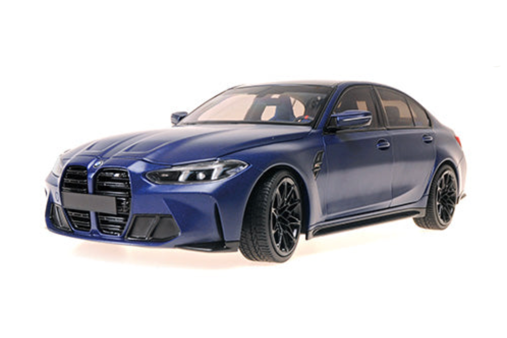 Minichamps 2024 BMW M3 (G80) Frozen Portimao Blue (Matte) 1:18