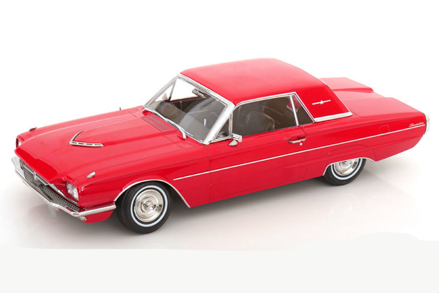 KK Scale 1966 Ford Thunderbird Hardtop Coupe Red 1:18