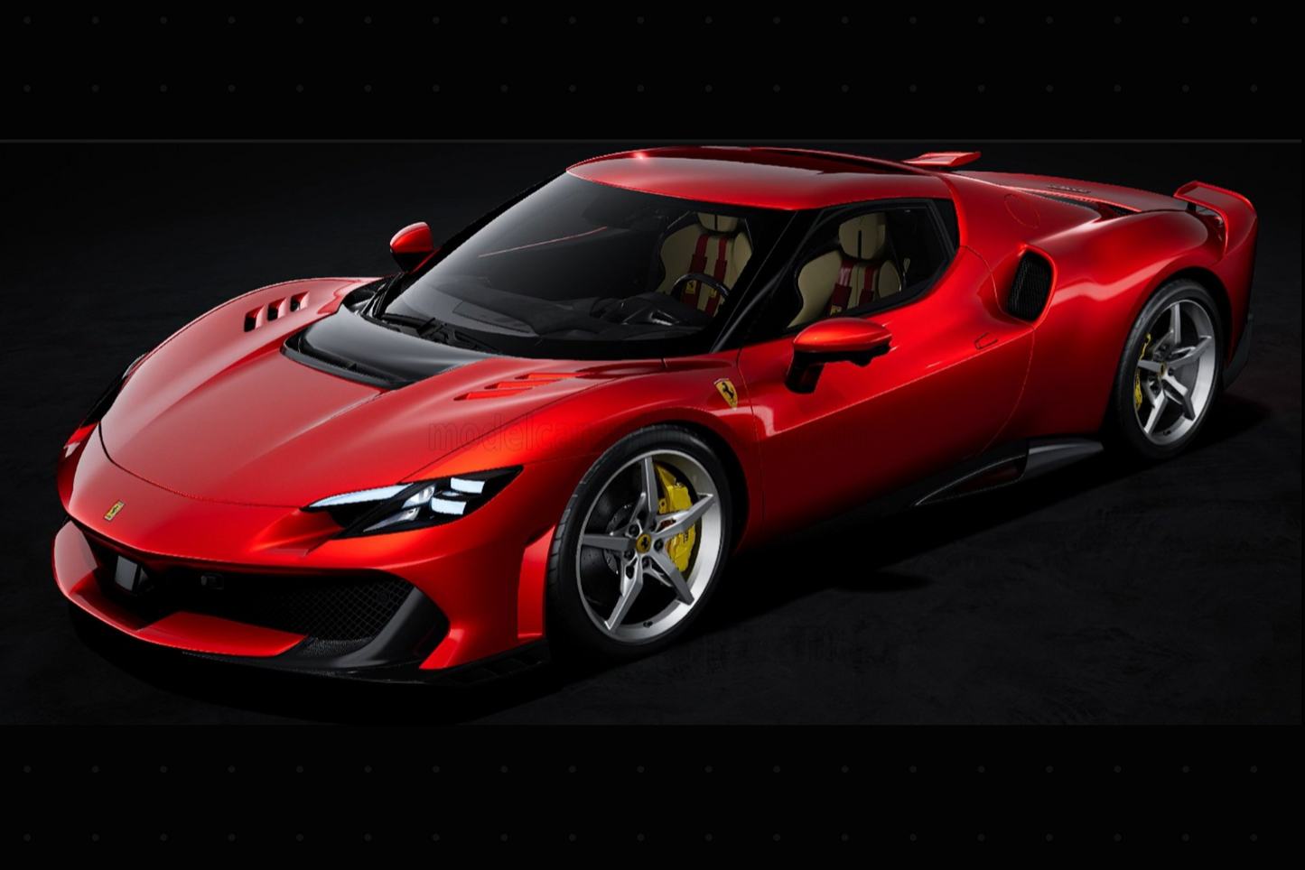Polistil 2025 Ferrari 296 Speciale Rosso Magma (Red Metallic) High Fidelity 1:18