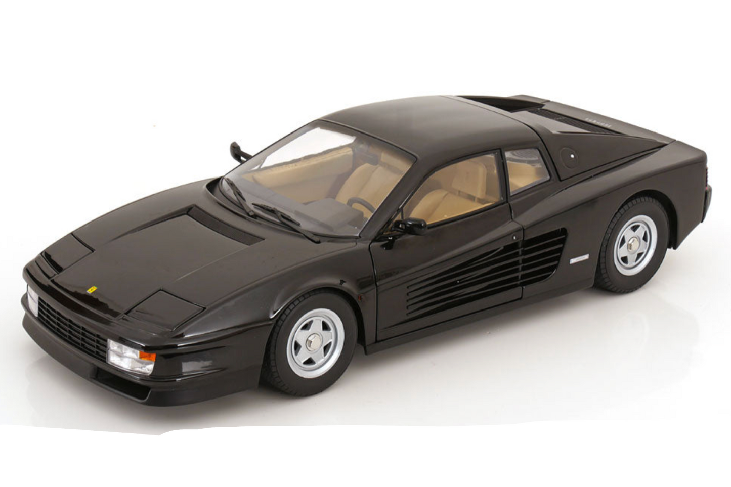 KK Scale 1986 Ferrari Testarossa Black Monospecchio European Version 1:12