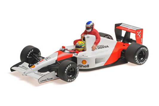 STM Diecast Minichamps Mclaren Honda MP4/6 #1 A. Senna w/ Alesi Mexico GP 1991 3rd 1:18