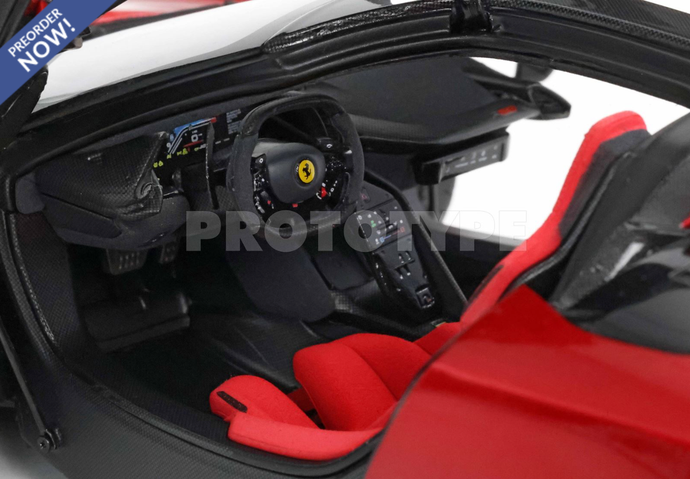 BBR 2026 Ferrari F80 Rosso (Red) Supercar Diecast w/ FULL Openings 1:18 LUXURY PACK