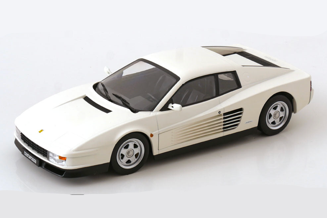 KK Scale 1986 Ferrari Testarossa European Version White 1:18