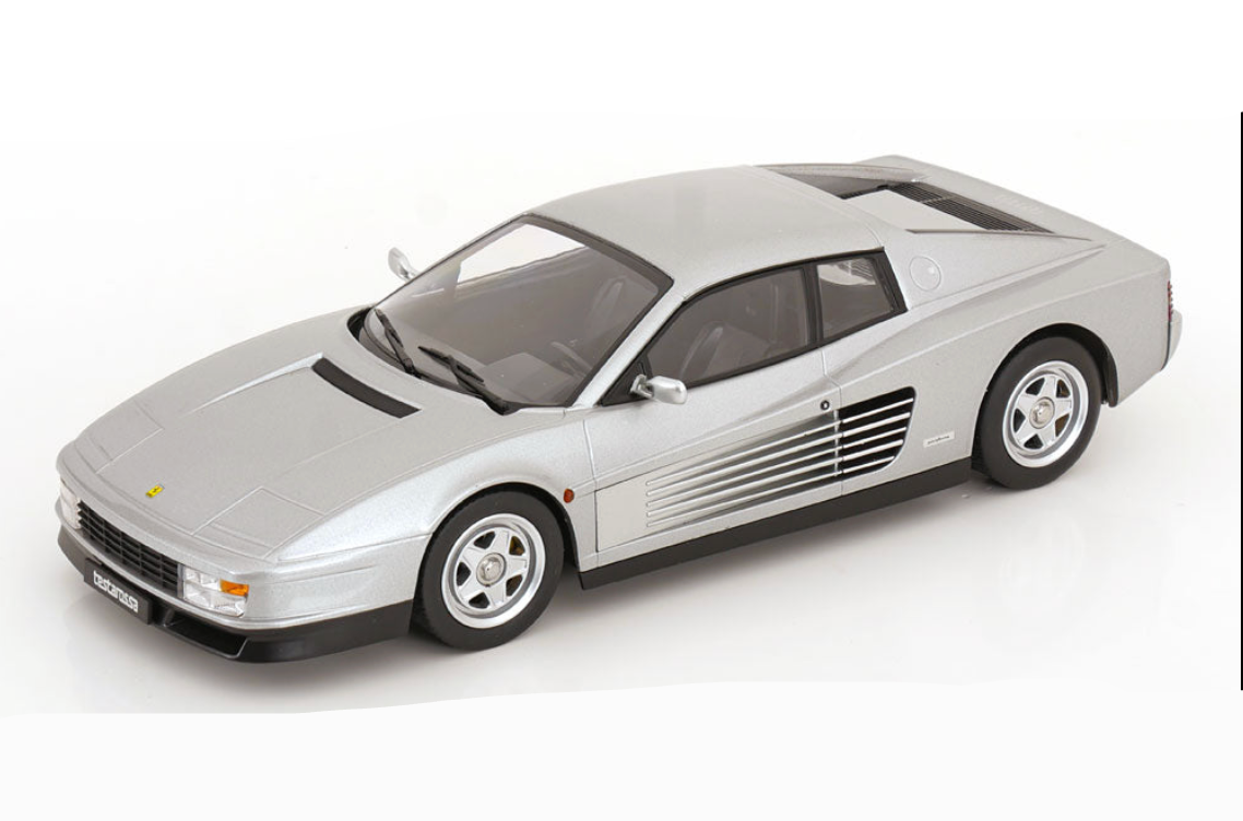 KK Scale 1986 Ferrari Testarossa European Version Silver 1:18