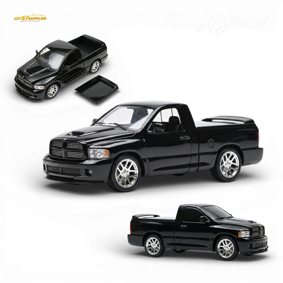 (Pre-Order) Funny Model Dodge RAM SRT-10 Black Crystal 1:64
