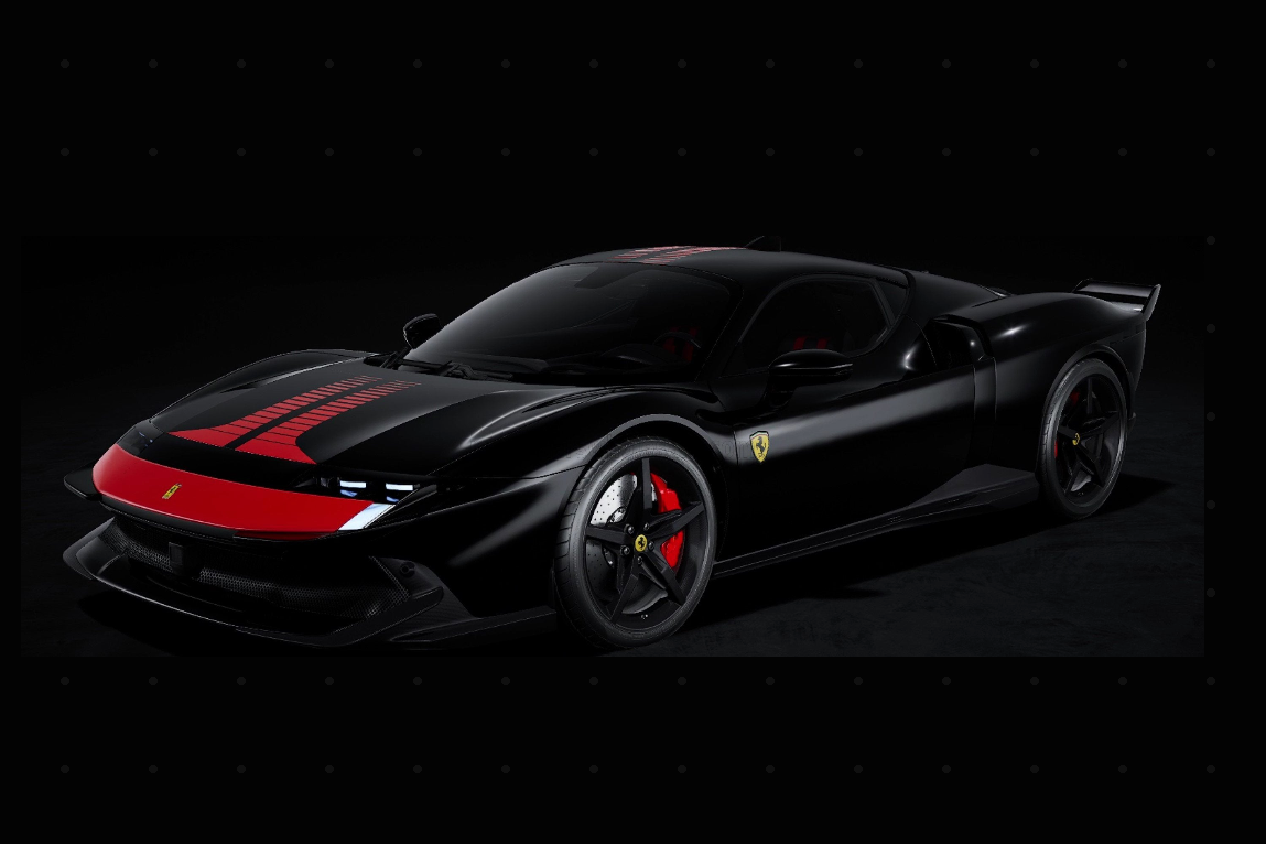 Polistil 2025 Ferrari 849 Testarossa Nero DS (Black) High Fidelity WITH DISPLAY 1:18