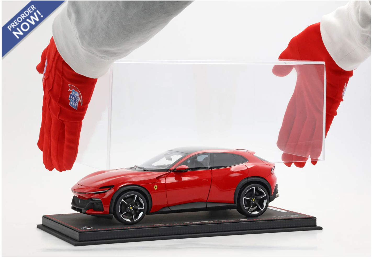 BBR 2023 Ferrari Purosangue Rossa Corsa WITH DISPLAY 1:18