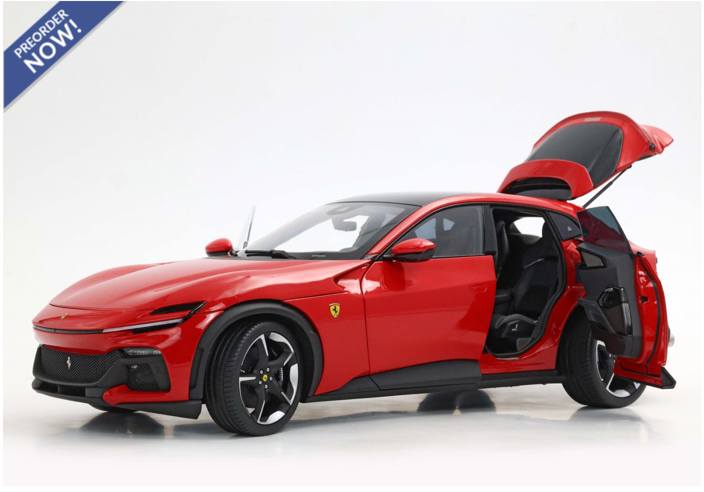 BBR 2023 Ferrari Purosangue Rossa Corsa WITH DISPLAY 1:18