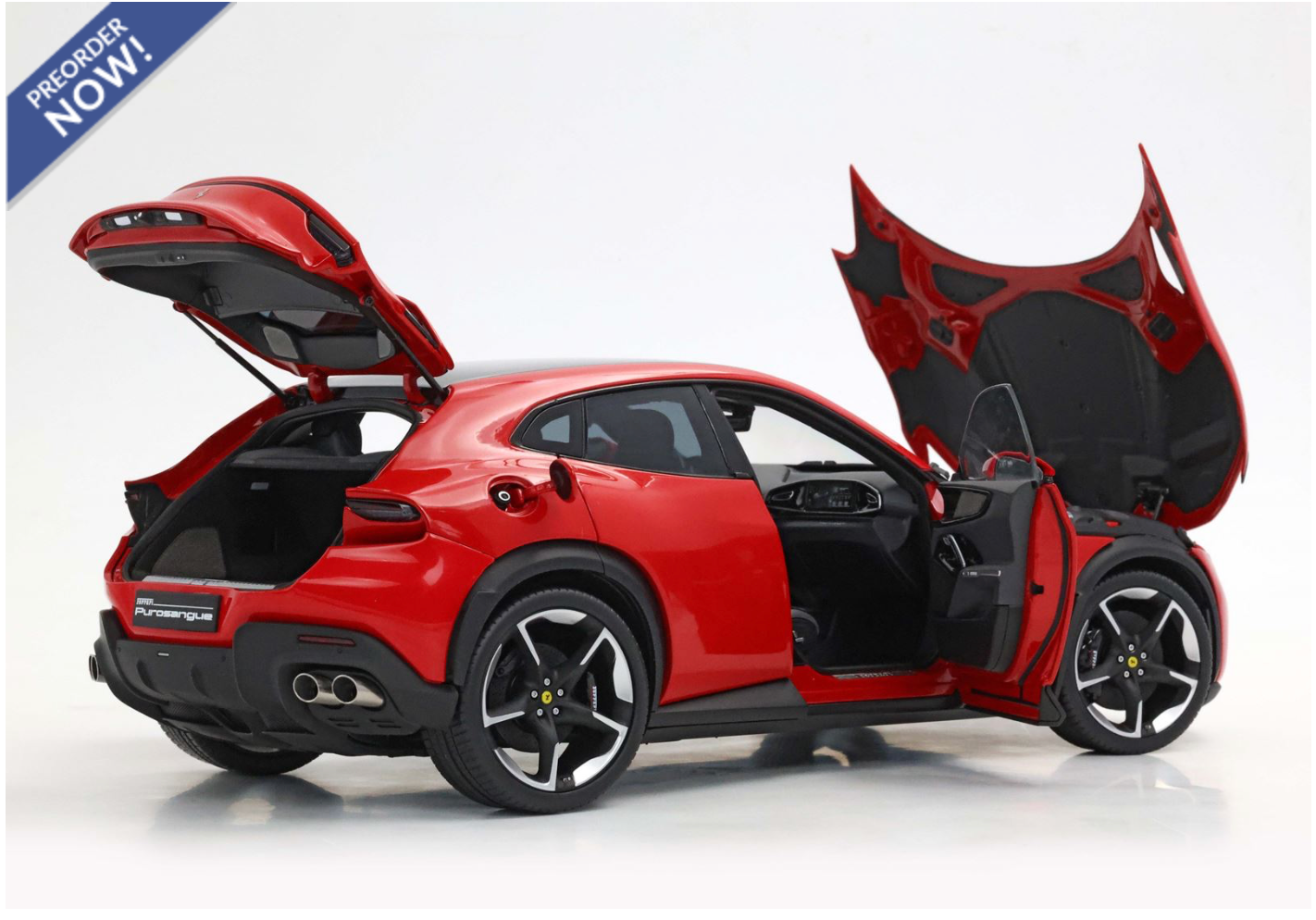 BBR 2023 Ferrari Purosangue Rossa Corsa WITH DISPLAY 1:18