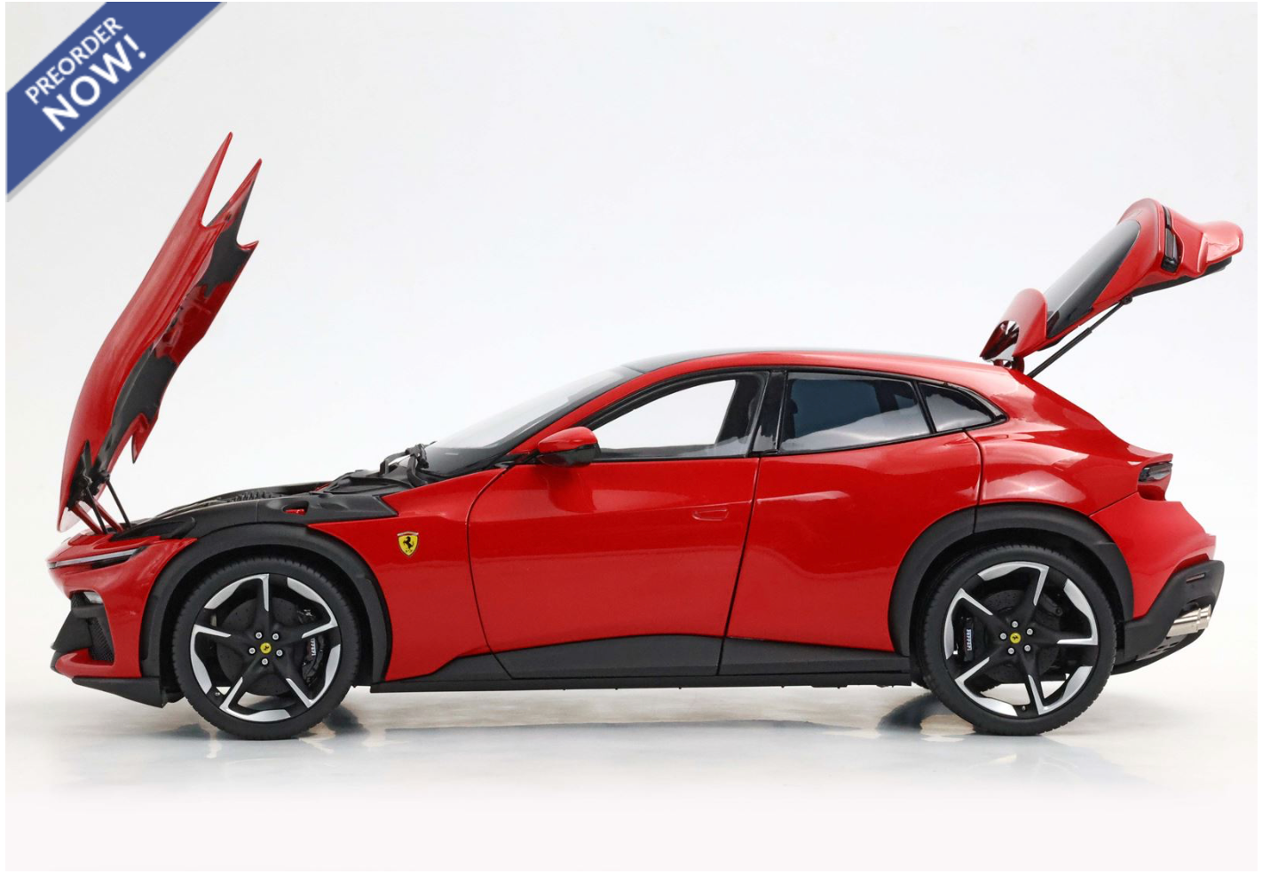 BBR 2023 Ferrari Purosangue Rossa Corsa WITH DISPLAY 1:18