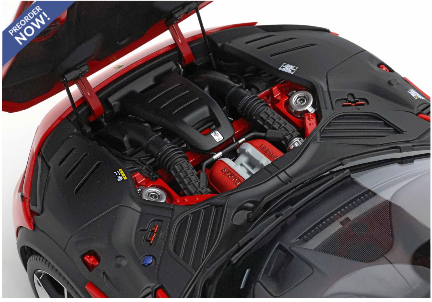 BBR 2023 Ferrari Purosangue Rossa Corsa WITH DISPLAY 1:18