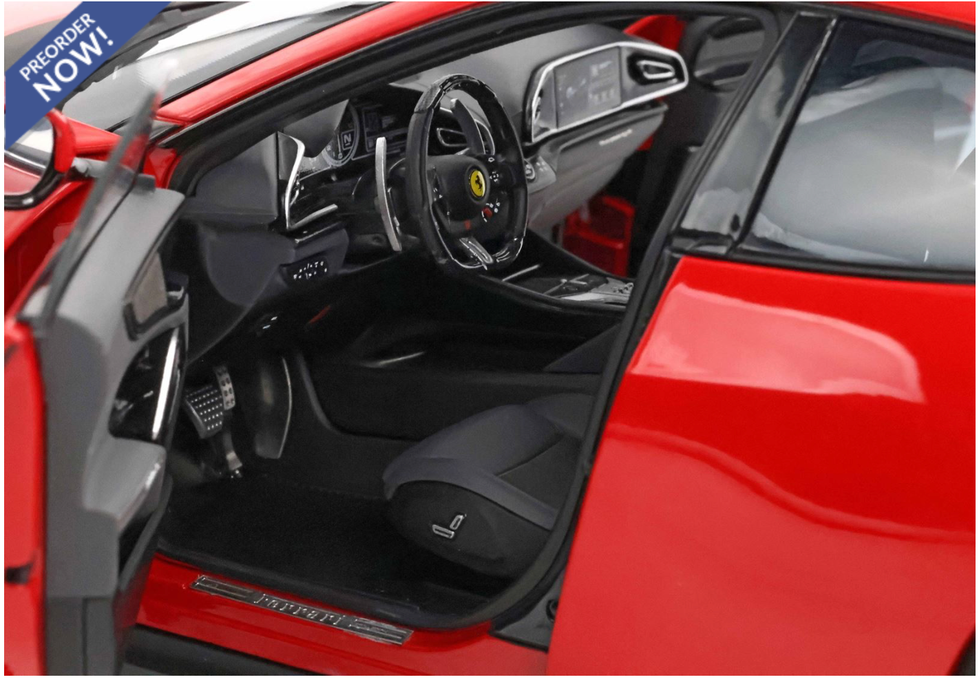 BBR 2023 Ferrari Purosangue Rossa Corsa WITH DISPLAY 1:18