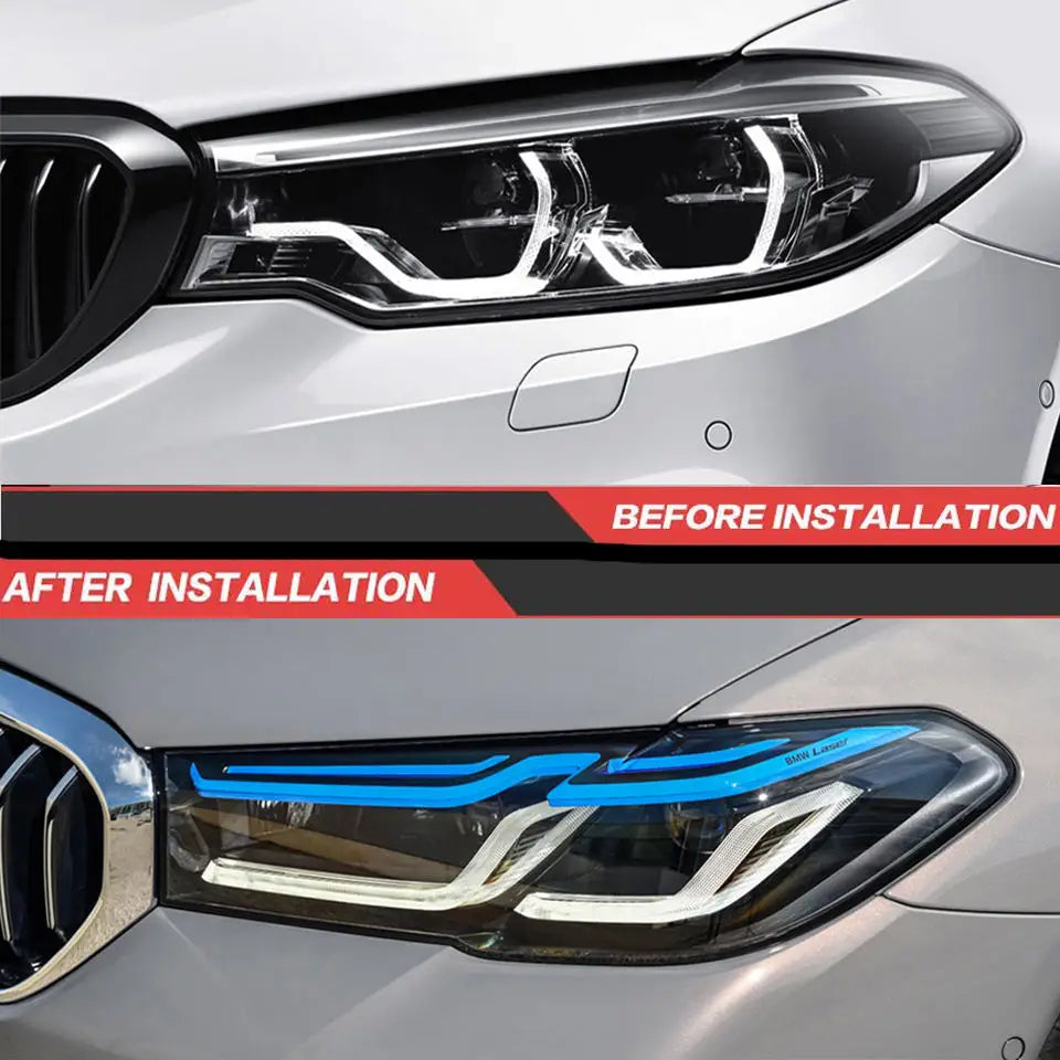 Rapid Vehicles For BMW G30 G38 2017-2021Projector Lens Headlight Auto Head lamp Reverse Brake Fog...