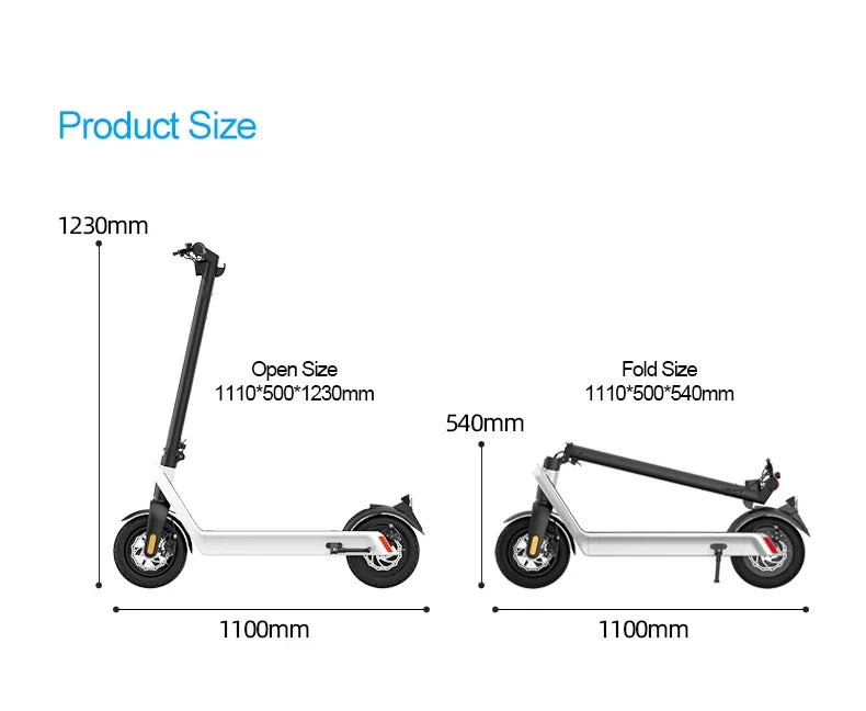 HX X9 PLUS Electric Scooter - Foldable, 60-80km Range, Unisex