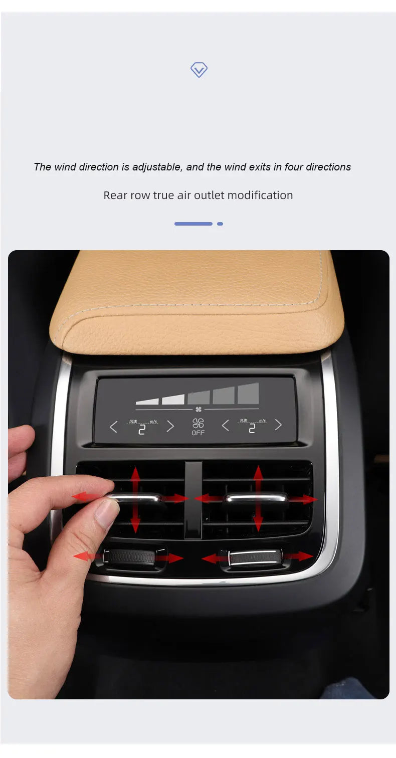 Rapid Vehicles Car accessories For Volvo XC60XC90S60V60V90S 90 rear exhaust air outlet touch...
