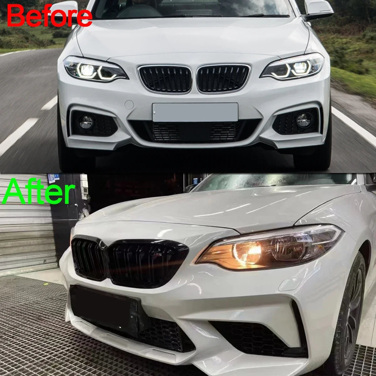 Rapid Vehicles Bodykits for BMW 2 Series F22 F87 218d 220d Front Bumper Splitter Rear Diffuser...
