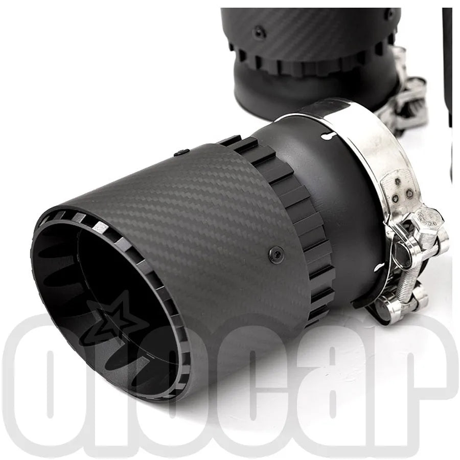 Rapid Vehicles OIOMOTORS GT Style Pre-preg Dry Carbon Fibre Exhaust Tips for BMW F95 X5M F96 X6M...