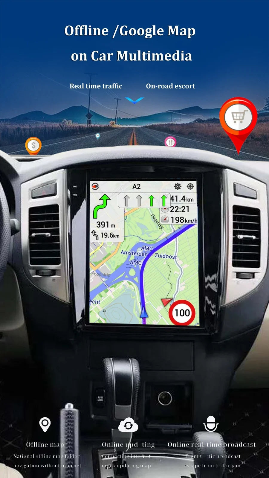 Carplay For Dodge Durango 2012 - 2019 Android13 Car Stereo Car Radio with touch Screen Radio Player Car GPS Navigation Head Unit
