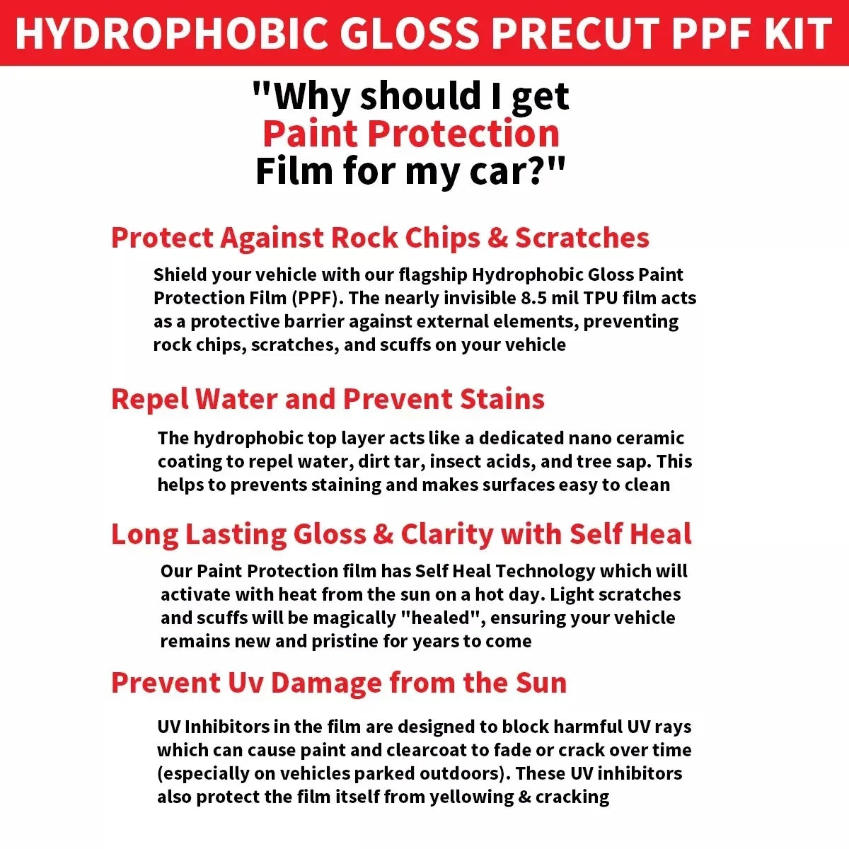 Rapid Vehicles 8.5Mil Precut PPF Paint Protection Film Full Vehicle Clear Bra For Subaru Forester...