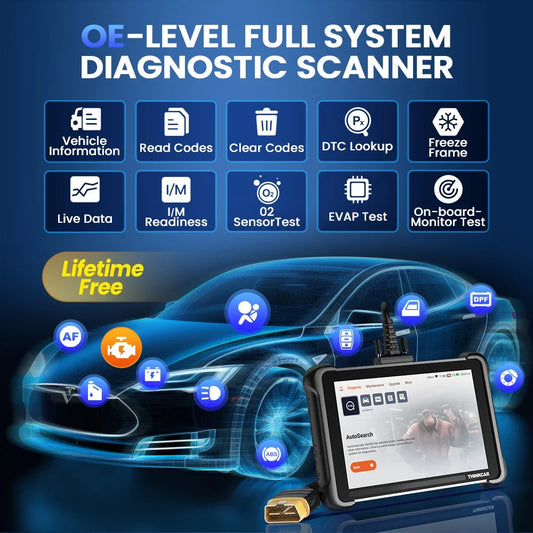 Rapid Vehicles THINKCAR THINKSCAN 689 Bidirectional Scan Tool With CANFD&DoIP OBD2 Scanner ECU...
