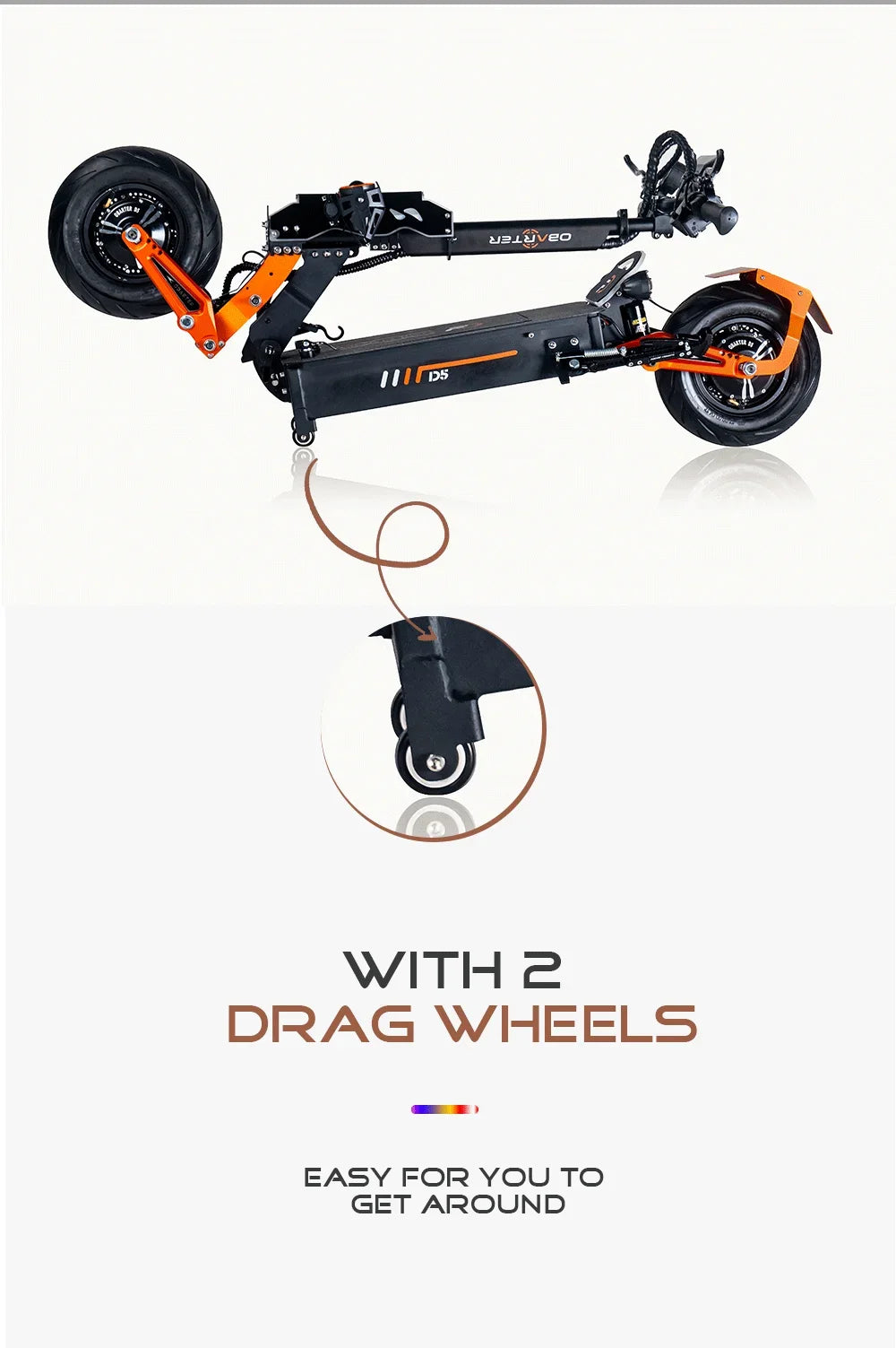 Obarter D5 Electric Scooter - 5000W, 70km/h Max Speed, Removable Battery