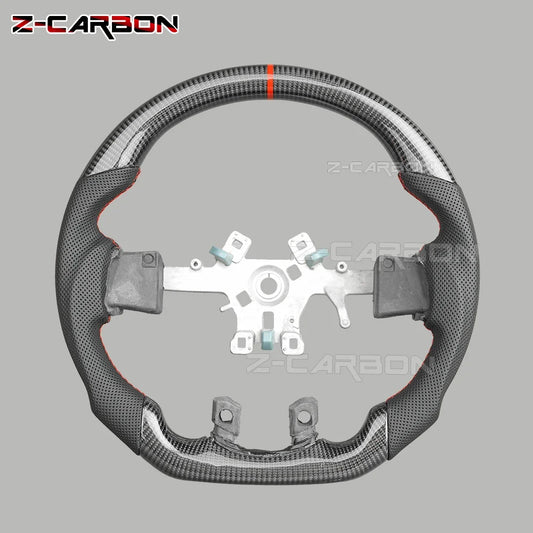 Rapid Vehicles Carbon Fiber Steering Wheel For Dodge Ram 1500 2500 3500 2012‑2018 Perforated...