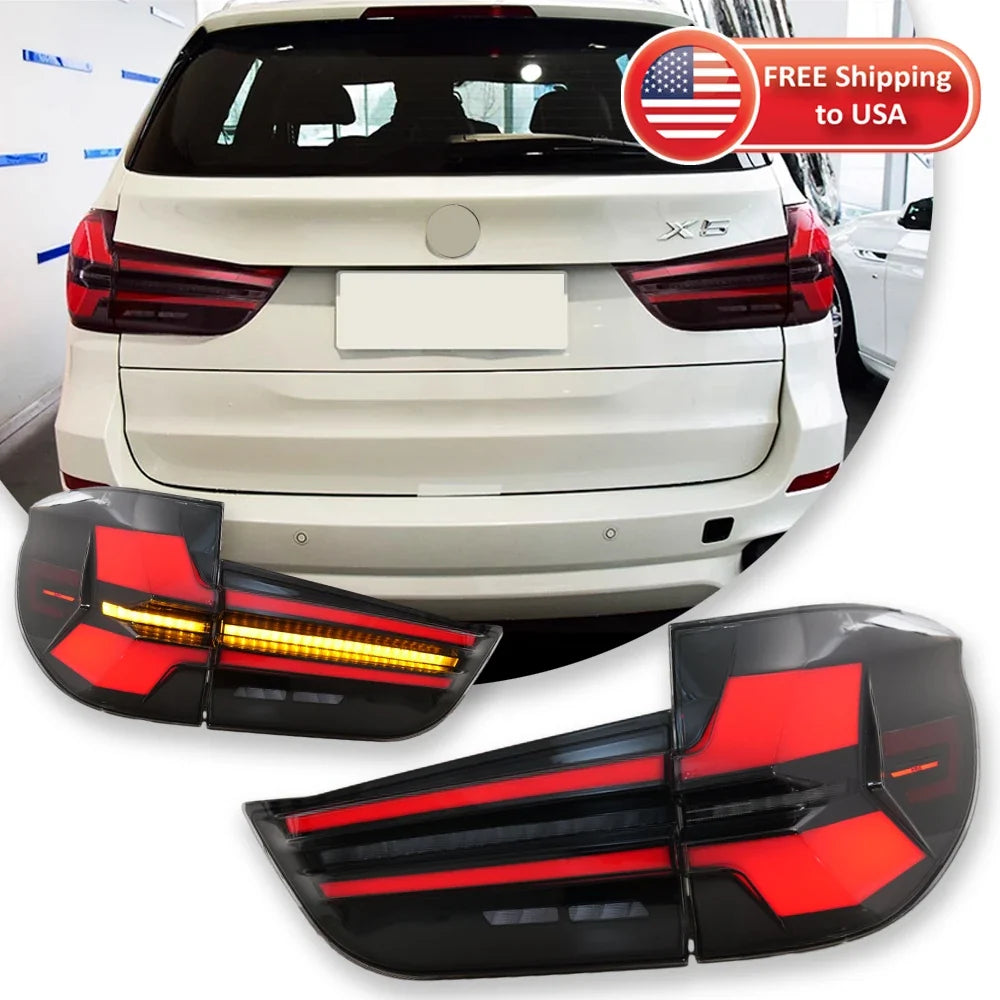 Rapid Vehicles TYPY Car Lights For BMW X5 F15 2014-2018 Taillight LED Projetor Tail Lamp Daytime...