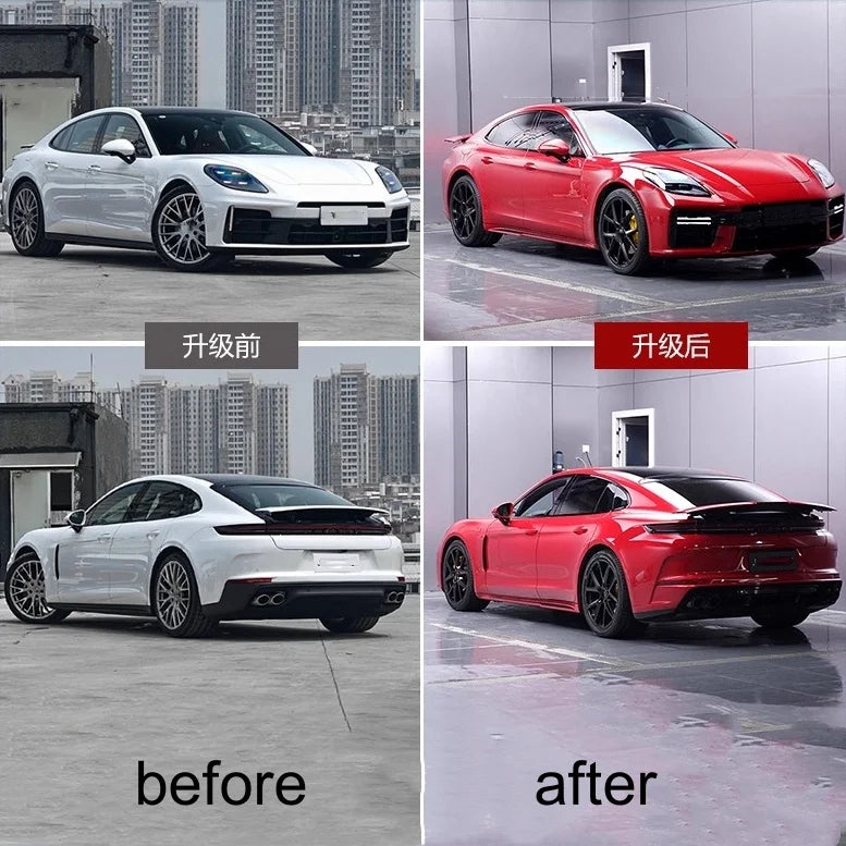 Rapid Vehicles Unpainted Car Kit For Porsche Panamera 976 2024 2025 Modified Front Rear Bumper...