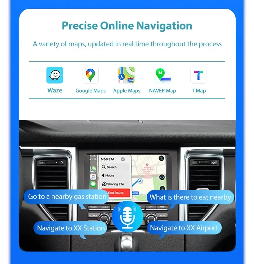 Wireless CarPlay 6.5" For Ferrari California T（15-18）Android mirror link AirPlay CarPlay function