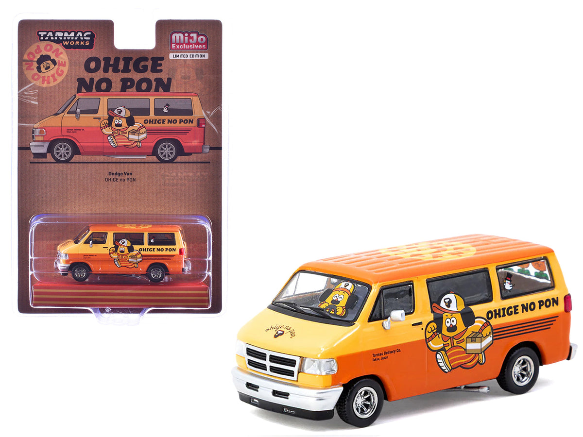 Rapid Vehicles Dodge Van "Ohige no Pon" Orange Two-Tone "Global64" Series 1/64 Diecast Model by...