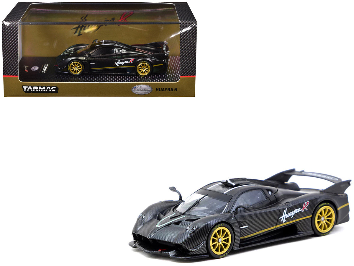 Rapid Vehicles Pagani Huayra R Matt Black Carbon Fiber with Gold Wheels Limited Edition to 3552...
