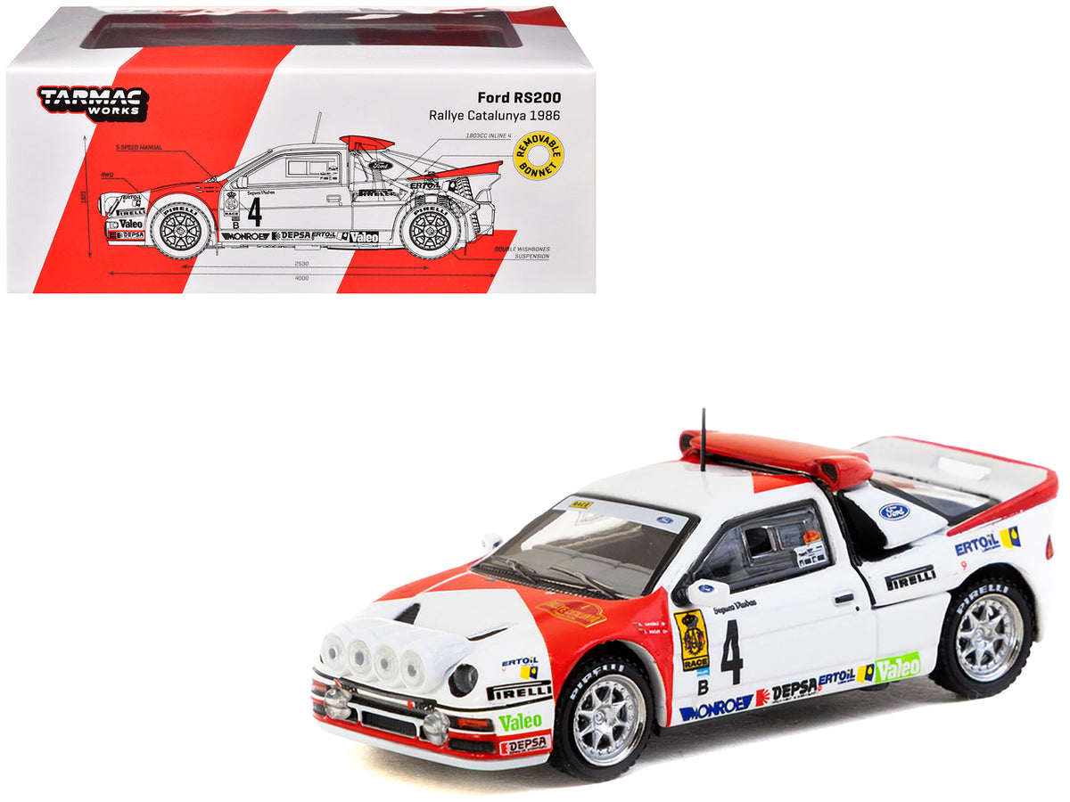 Rapid Vehicles Ford RS200 #4 Antonio Zanini - Josep Autet "Rallye Catalunya" (1986) "Hobby64+"...