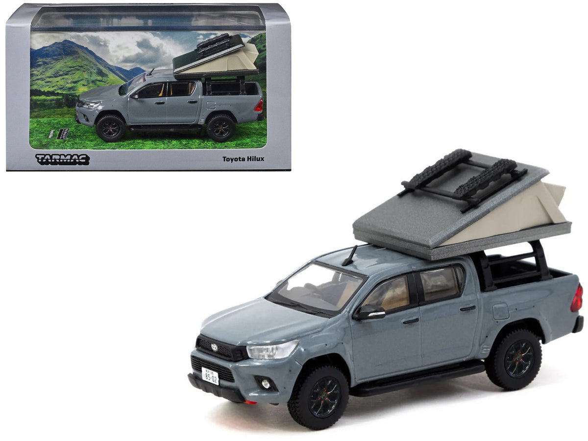 Rapid Vehicles Toyota Hilux Pickup Truck RHD (Right Hand Drive) Gray with Camping Equipment...