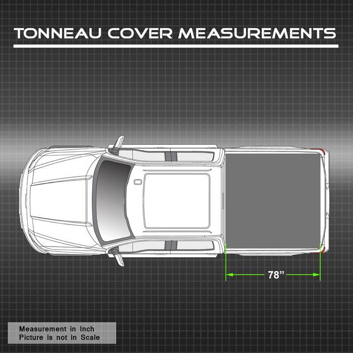 SPYDER xTune 04-14 Ford F150 78in. SB (No Flareside) Hard Tri-Fold Tonneau Black (TC-HTF-FF15004-78) 9045936