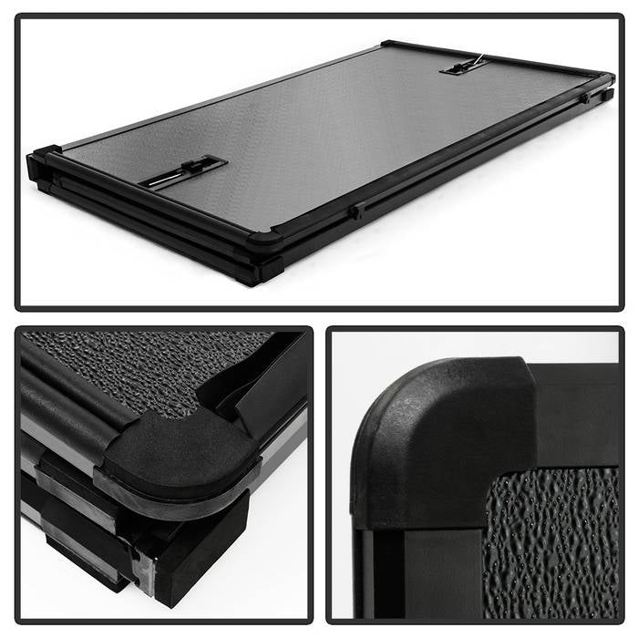SPYDER xTune 04-14 Ford F150 78in. SB (No Flareside) Hard Tri-Fold Tonneau Black (TC-HTF-FF15004-78) 9045936