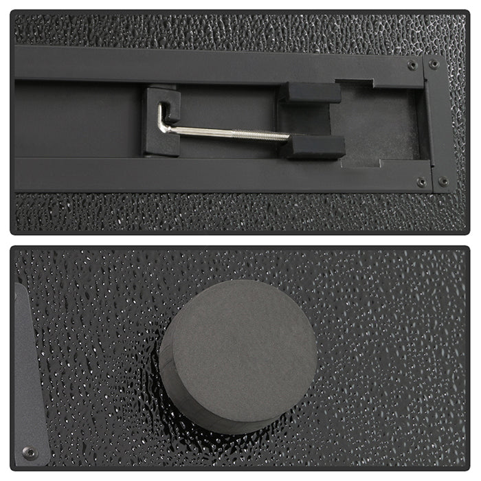 Xtune 20-21 Jeep Gladiator 60 Inches Hard Tri-Fold Style Tonneau Cover - Black 9049330
