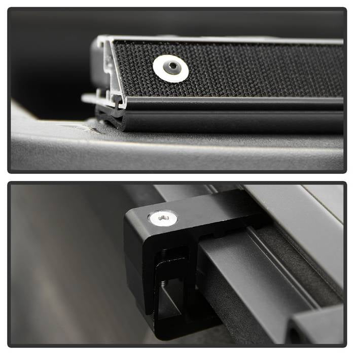 SPYDER xTune 04-07 Chevy Silverado/GMC Sierra 1500 CC 68in. Bed Roll-Up Tonneau Cover - Blk (TC-RU-CS04-68) 9043673