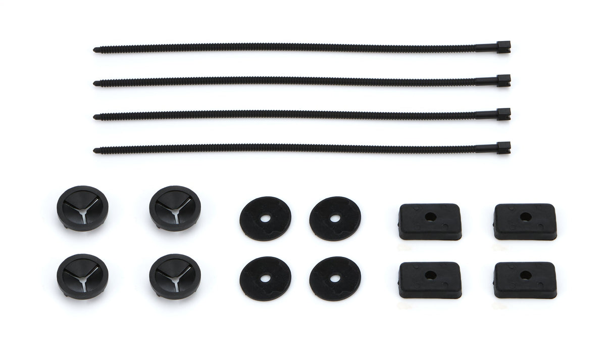 Radiator Screen Mounting Kit Ste of 4 Black Nylon - TIP5186