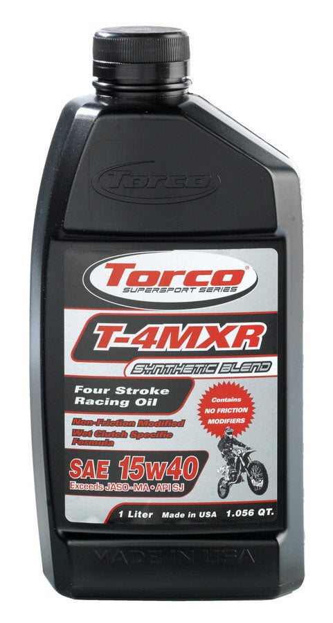 T-4MXR Four Stroke Racin g Oil 15w40-12x1-Liter - T671544C