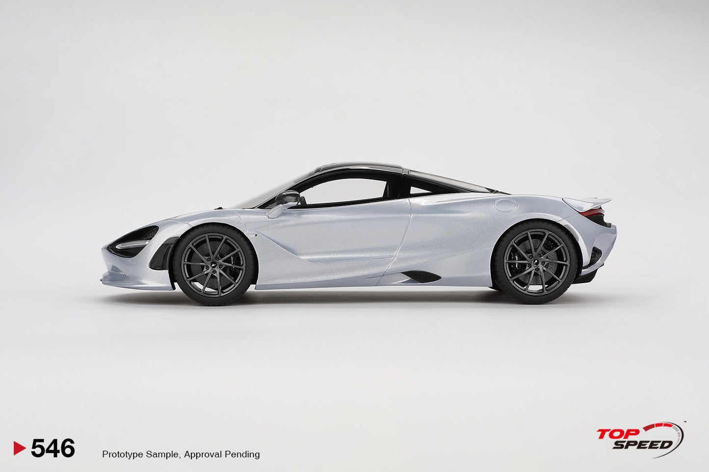 Topspeed 2023 Mclaren 750S Ice Silver 1:18