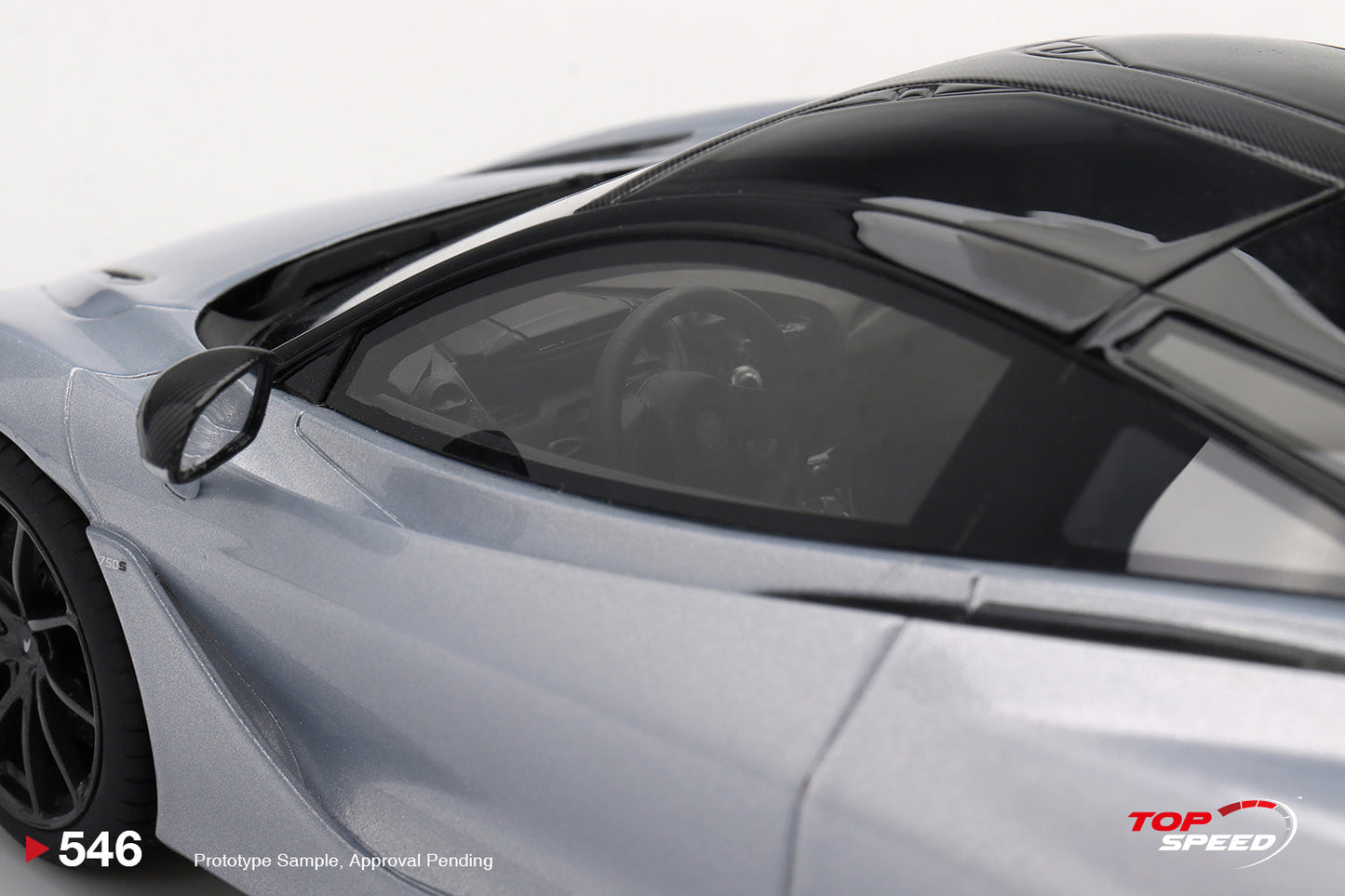Topspeed 2023 Mclaren 750S Ice Silver 1:18