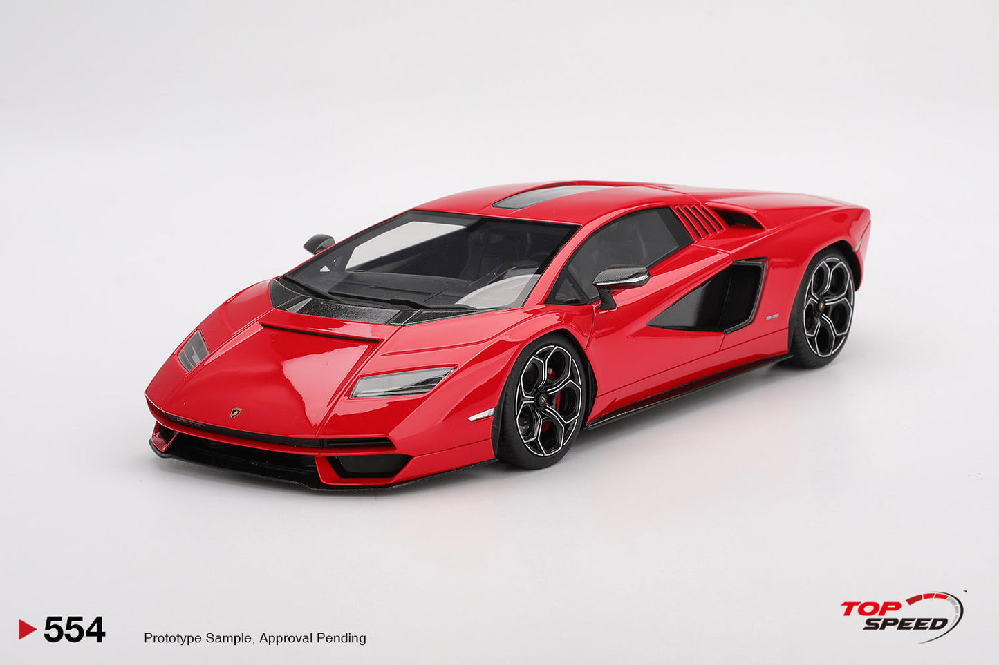 Topspeed Lamborghini Countach LPI 800-4 Rosso Mars (Red) 1:18