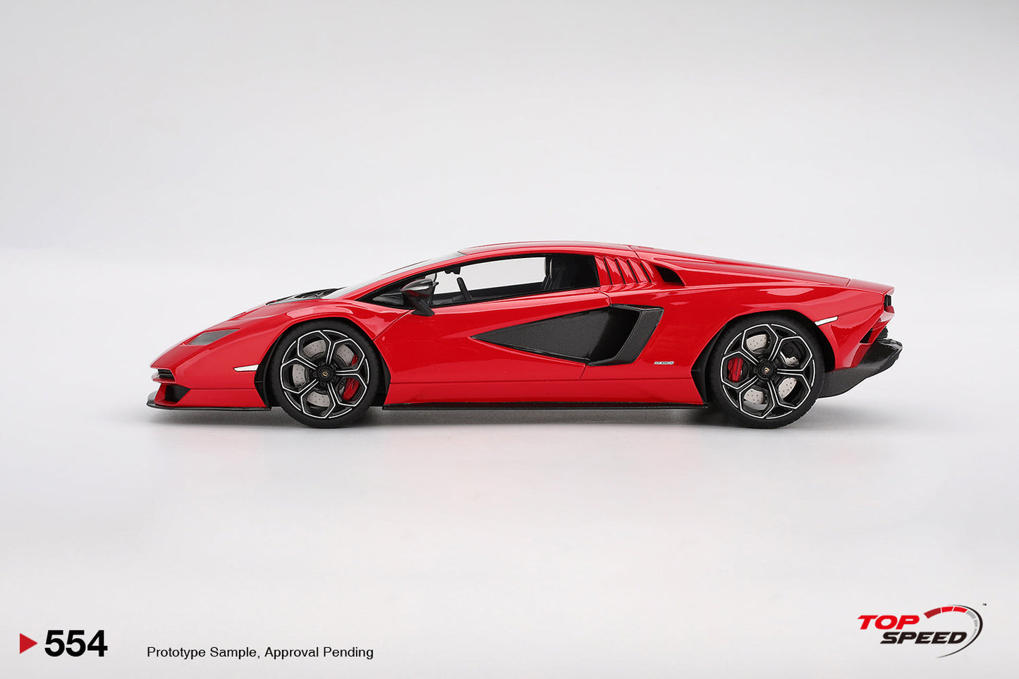Topspeed Lamborghini Countach LPI 800-4 Rosso Mars (Red) 1:18