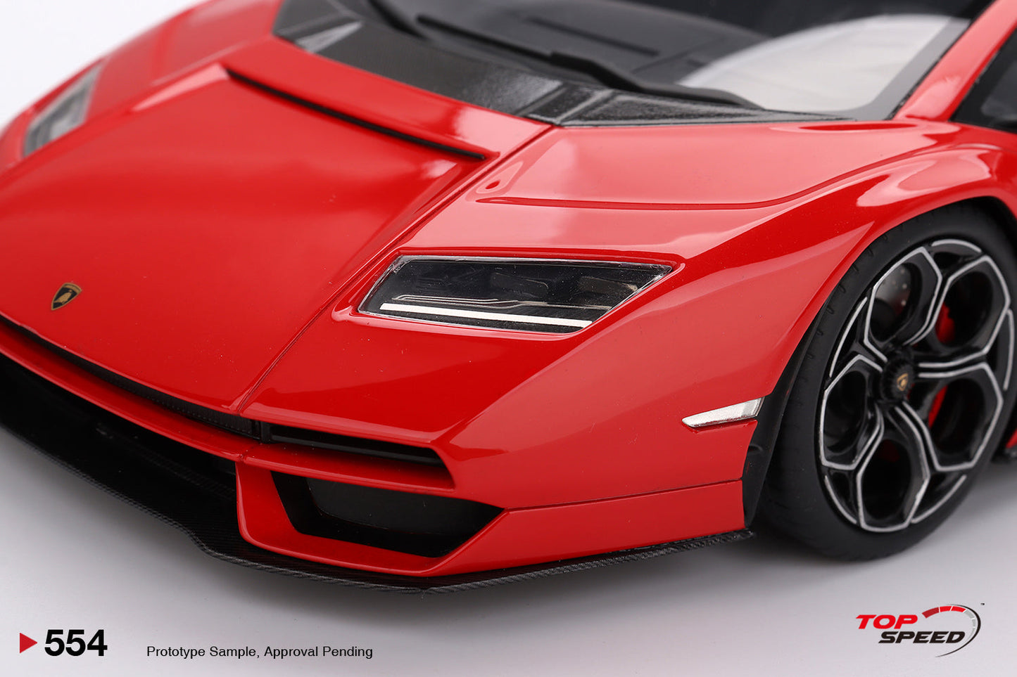 Topspeed Lamborghini Countach LPI 800-4 Rosso Mars (Red) 1:18