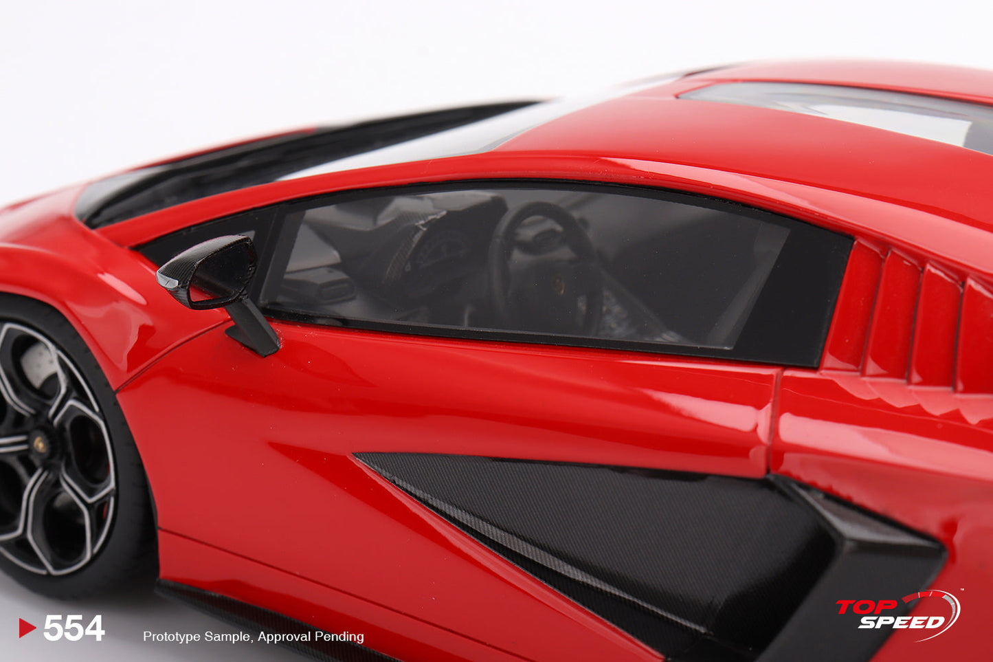 Topspeed Lamborghini Countach LPI 800-4 Rosso Mars (Red) 1:18