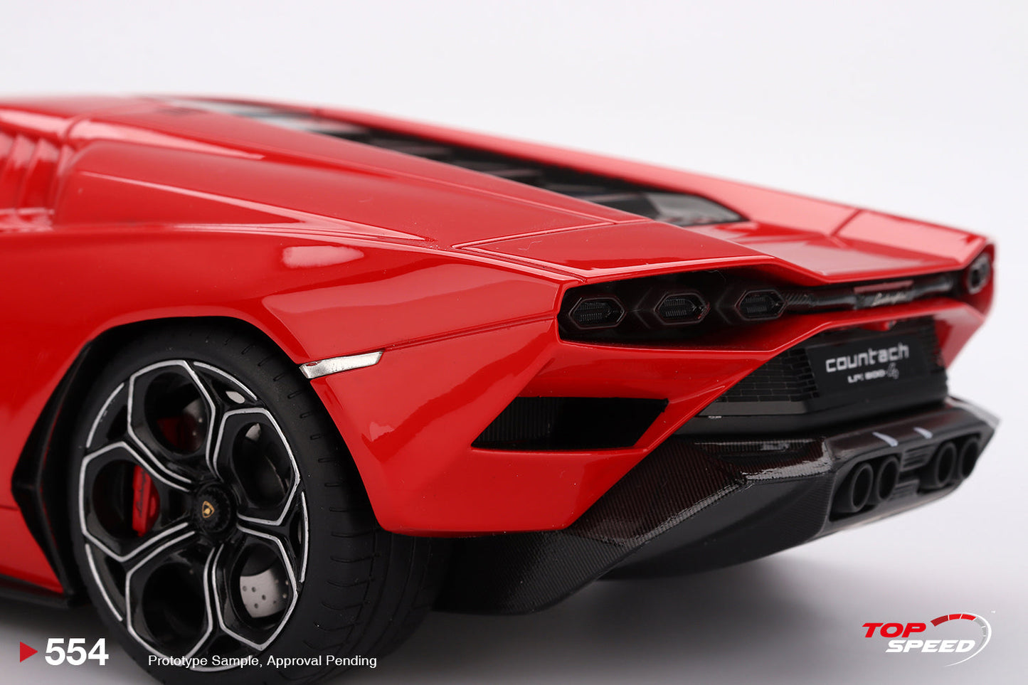 Topspeed Lamborghini Countach LPI 800-4 Rosso Mars (Red) 1:18