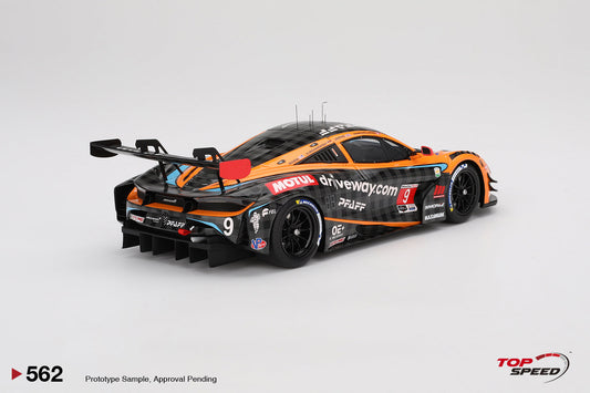 STM Diecast Topspeed Mclaren 720S GT3 EVO #9 Pfaff Motorsport 2024 IMSA Daytona 24hrs Orange 1:18...
