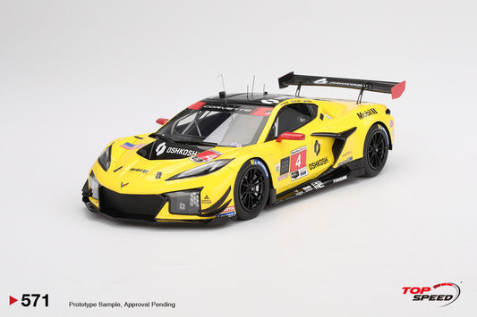 STM Diecast Topspeed Chevrolet Corvette C8 Z06 GT3.R #4 Corvette Racing by Pratt Miller...